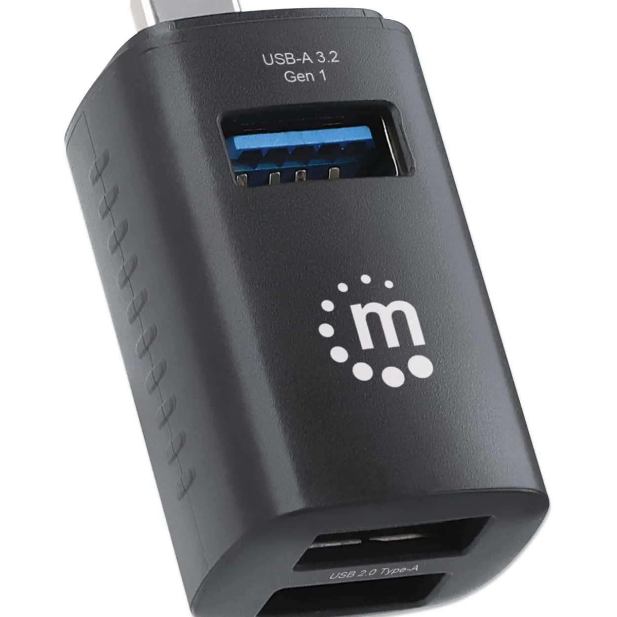 MANHATTAN 3-Port USB Typ-C Kombo-Hub USB-C-Stecker auf 3x USB-A 1x 5 Gbit/s USB USB 3.2 Gen 1 2x 480 Mbit/s USB 2.0 Strom über USB