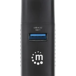 MANHATTAN 3-Port USB Typ-C Kombo-Hub USB-C-Stecker auf 3x USB-A 1x 5 Gbit/s USB USB 3.2 Gen 1 2x 480 Mbit/s USB 2.0 Strom über USB