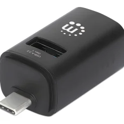 MANHATTAN 3-Port USB Typ-C Kombo-Hub USB-C-Stecker auf 3x USB-A 1x 5 Gbit/s USB USB 3.2 Gen 1 2x 480 Mbit/s USB 2.0 Strom über USB
