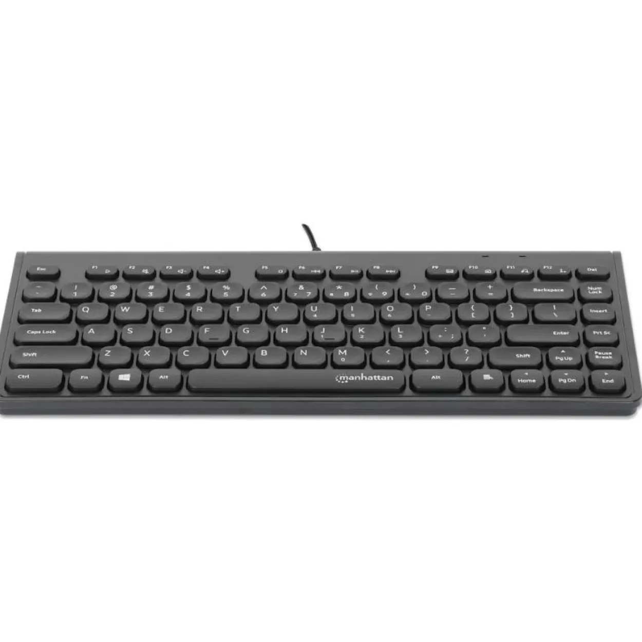 Manhattan Slim USB Mini-Tastatur 1.5m Kabel schwarz