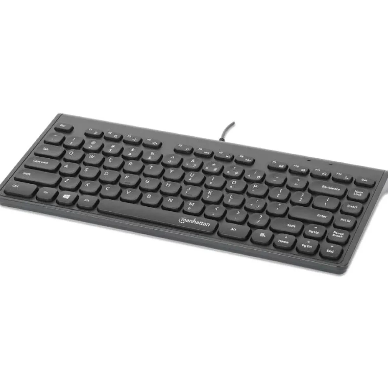 Manhattan Slim USB Mini-Tastatur 1.5m Kabel schwarz