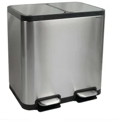 Maul Abfallbehälter MAULcycle 20l + 20l Edelstahl