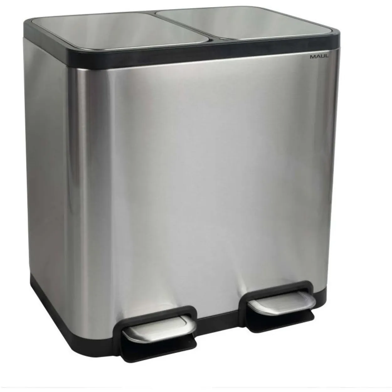 Maul Abfallbehälter MAULcycle 20l + 20l Edelstahl
