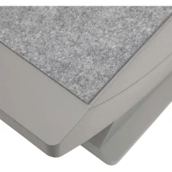 Maul ergonomische Füßstütze Pro beheizt 45x39cm grau