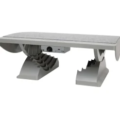 Maul ergonomische Füßstütze Pro beheizt 45x39cm grau