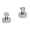 MAUL 2 Kegelmagnete silber Ø 3,2 x 3,2 cm