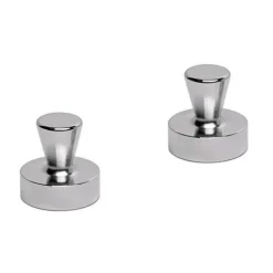 MAUL 2 Kegelmagnete silber Ø 3,2 x 3,2 cm