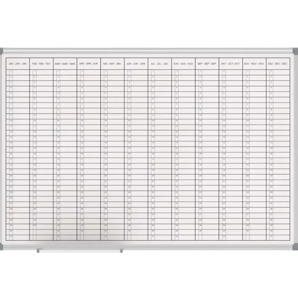 Maul Whiteboard Jahresplaner MAULstandard 60x90cm