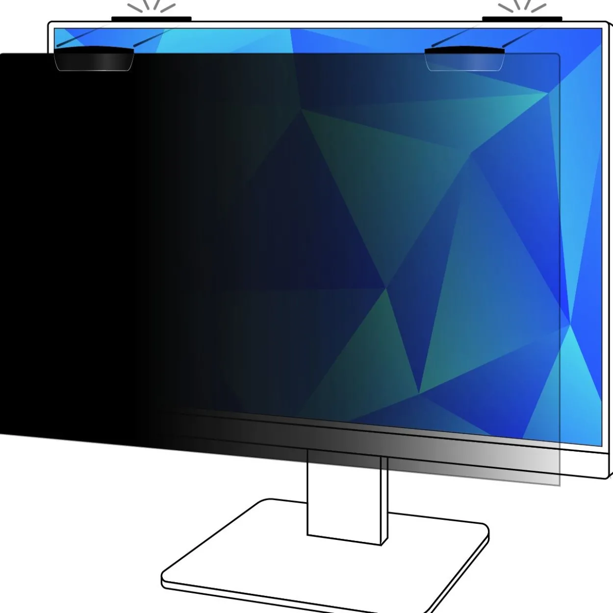 3M Blendschutzfilter für 27"Vollbild-Monitor (16:9)PF270W9EM
