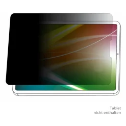 3M Bright Screen Privacy Filter - Blickschutzfolie für Mobiltelefon (Querformat) für Tablet - hell - 2-Wege - klebend - Schwarz - für Apple