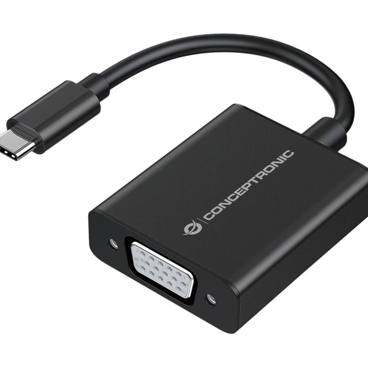 0.15m Conceptronic Adapter USB-C -> VGA 1080P60Hz