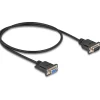 0.50m Delock Kabel Seriell D-Sub9 St/Bu mit schmalem St-Gehäu