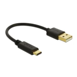 0.15m Delock USB Ladekabel Typ-A zu USB Type-CÖ