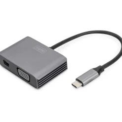 0.20m Digitus USB-C-MINIDP+VGA Adapter