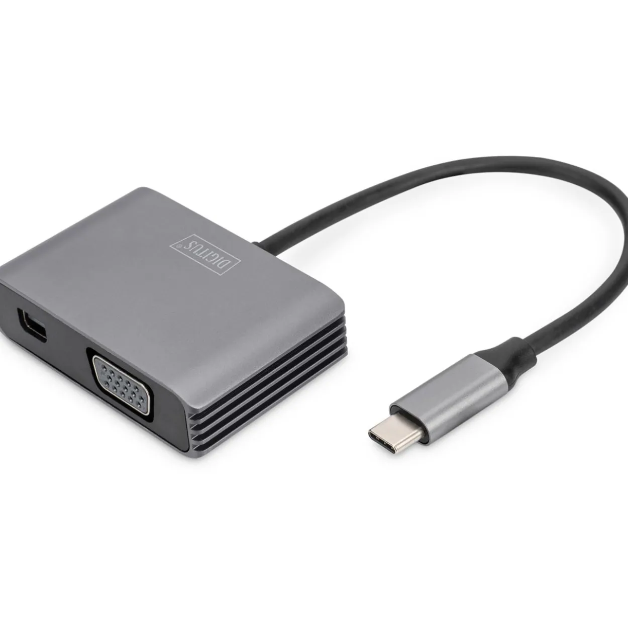 0.20m Digitus USB-C-MINIDP+VGA Adapter