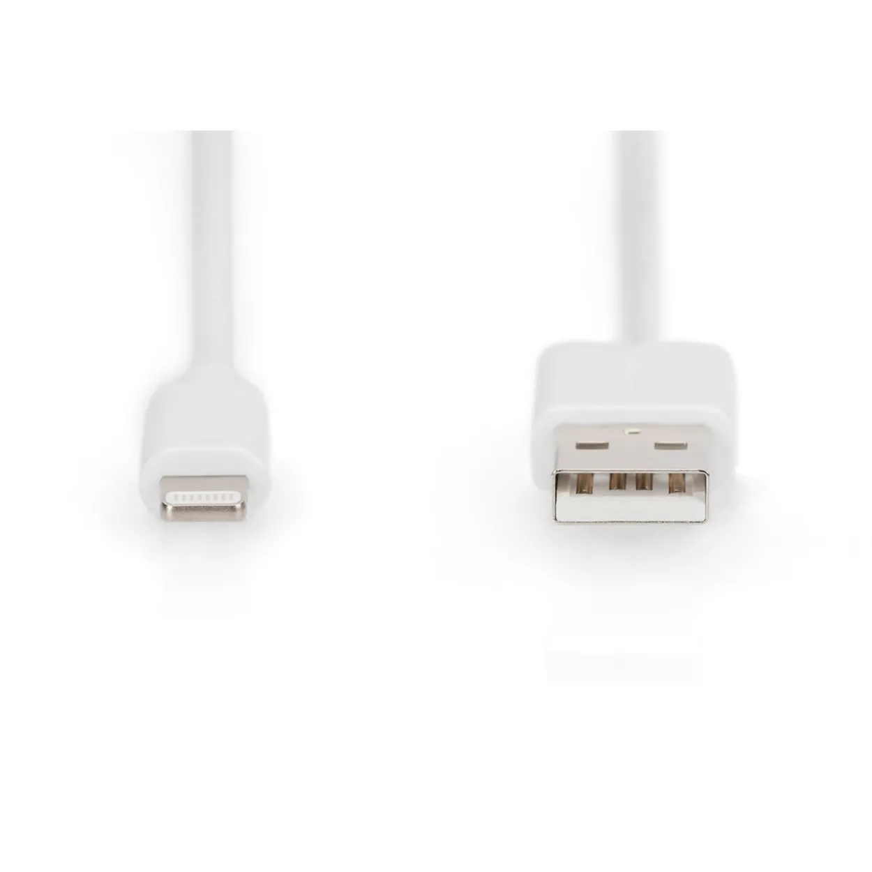 2.00m Digitus USB Kabel 2.0 A St. -> Lightning St., MFI, weiss