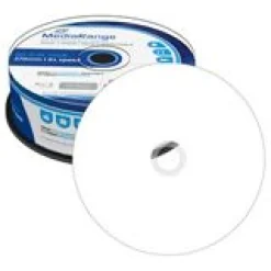 MediaRange BD-R 50GB 6x IW(25) BluRay Cake, Kapazität: 50GB, MR510