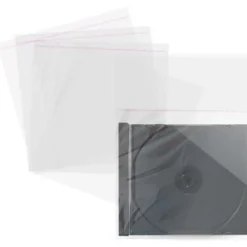MediaRange CD Hüllen 100pcs Folinetaschen 10.4mm transparent