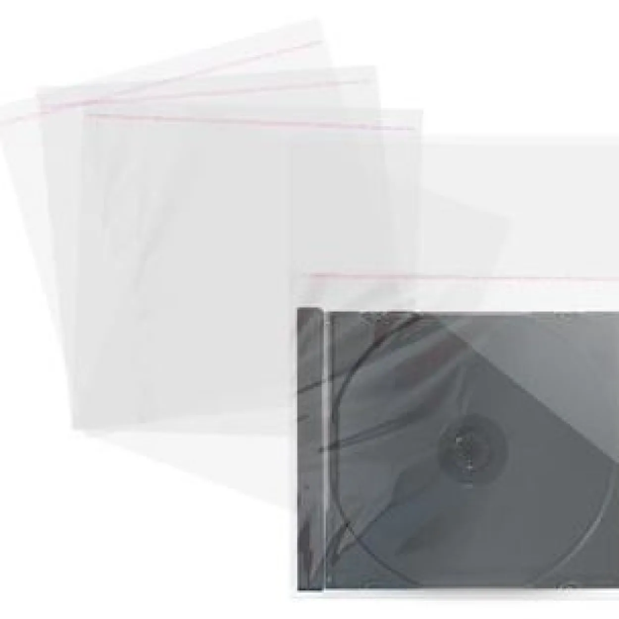 MediaRange CD Hüllen 100pcs Folinetaschen 10.4mm transparent