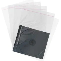 MediaRange CD Hüllen 100pcs Folinetaschen 10.4mm transparent