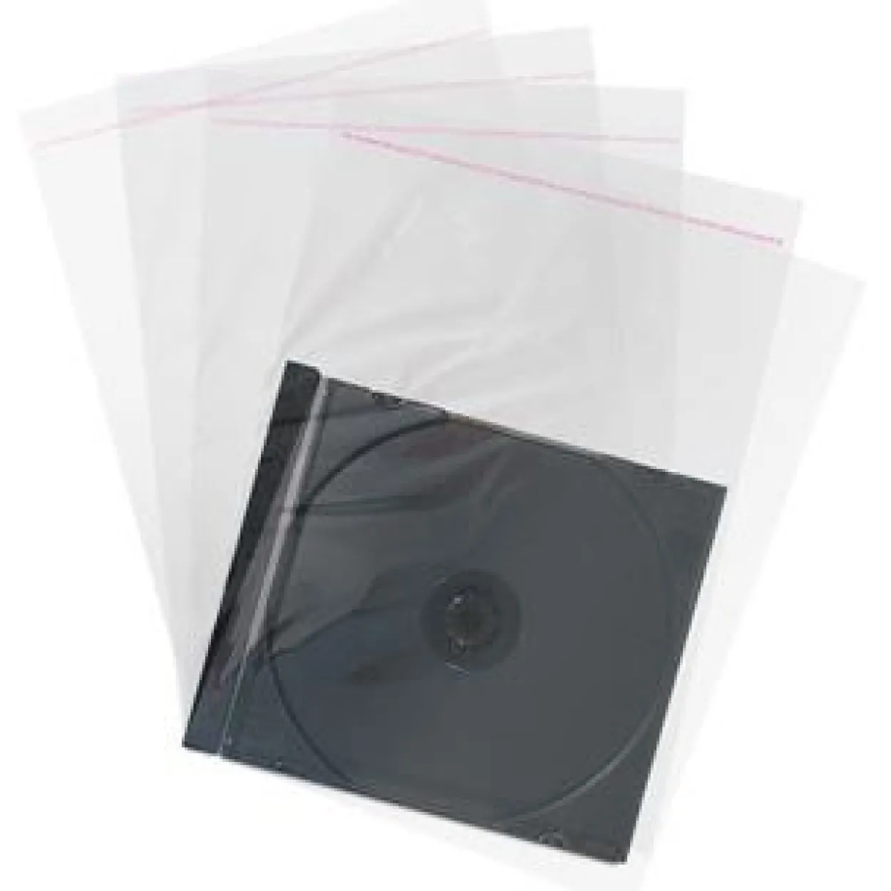 MediaRange CD Hüllen 100pcs Folinetaschen 10.4mm transparent