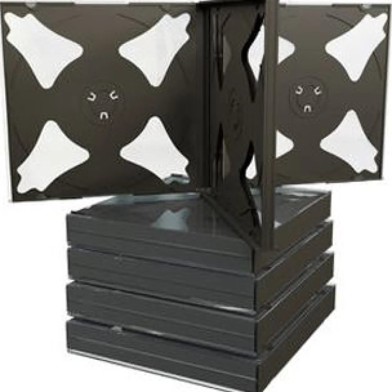 MediaRange CD Jewelcase 4Disc Black (5)R Leerhüllen, Kapazität: LEER