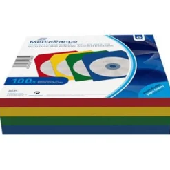 MediaRange CD Papierhüllen (100) FARBIG