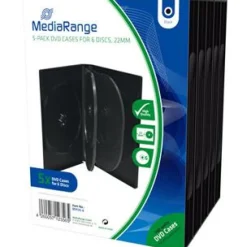 MediaRange DVD Leerbox 6er DVD Box 5 Stück
