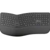 MediaRange ergonomische Multimedia Funk-Tastatur,QWERTZ, sw