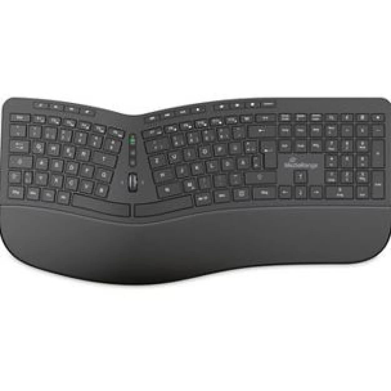 MediaRange ergonomische Multimedia Funk-Tastatur,QWERTZ, sw