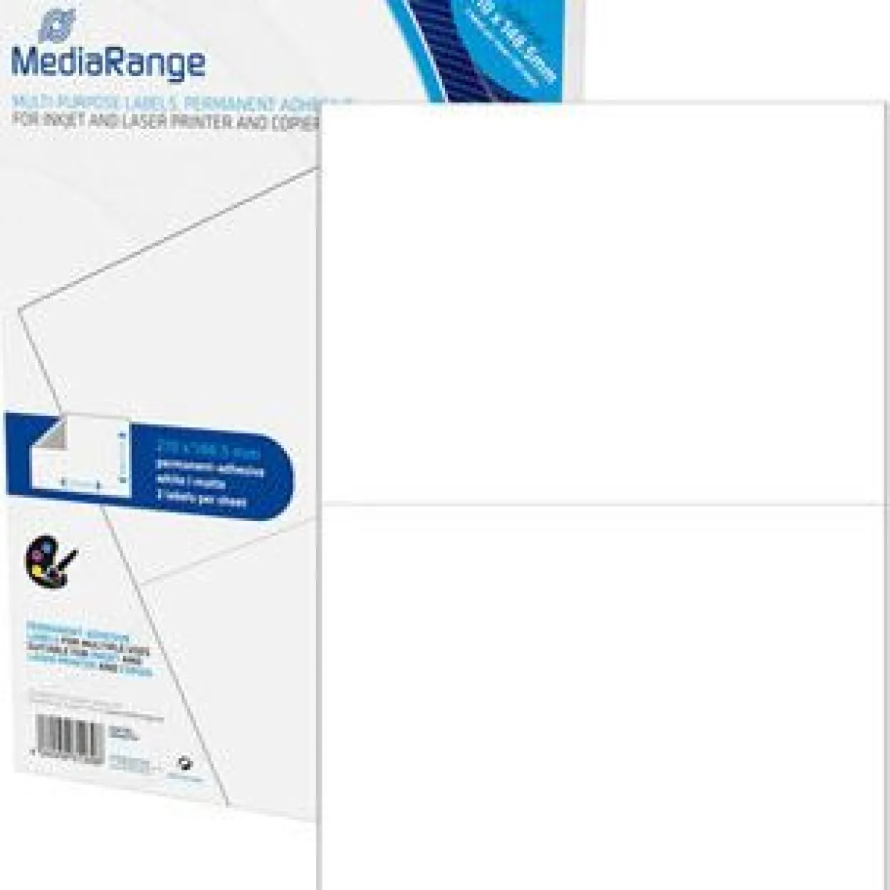 MediaRange Etiketten 210x148,5mm 100 Stück weiß