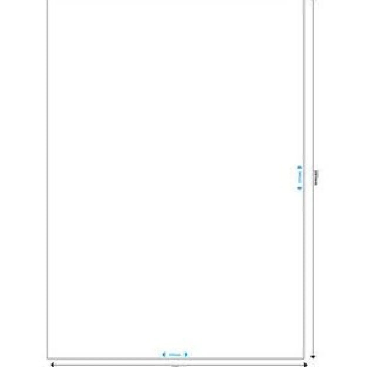 MediaRange Etiketten 210x297mm 50 Stück weiß