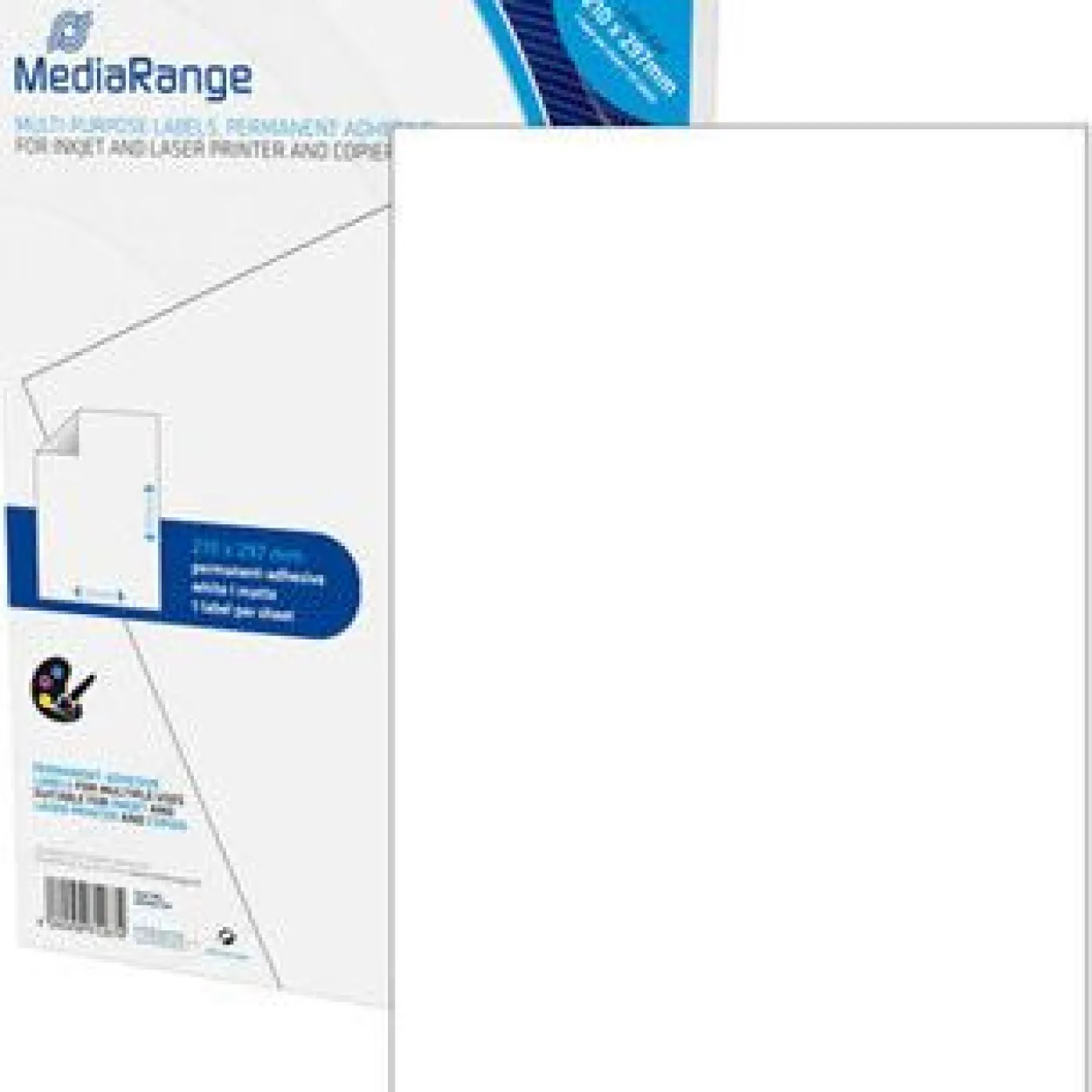MediaRange Etiketten 210x297mm 50 Stück weiß