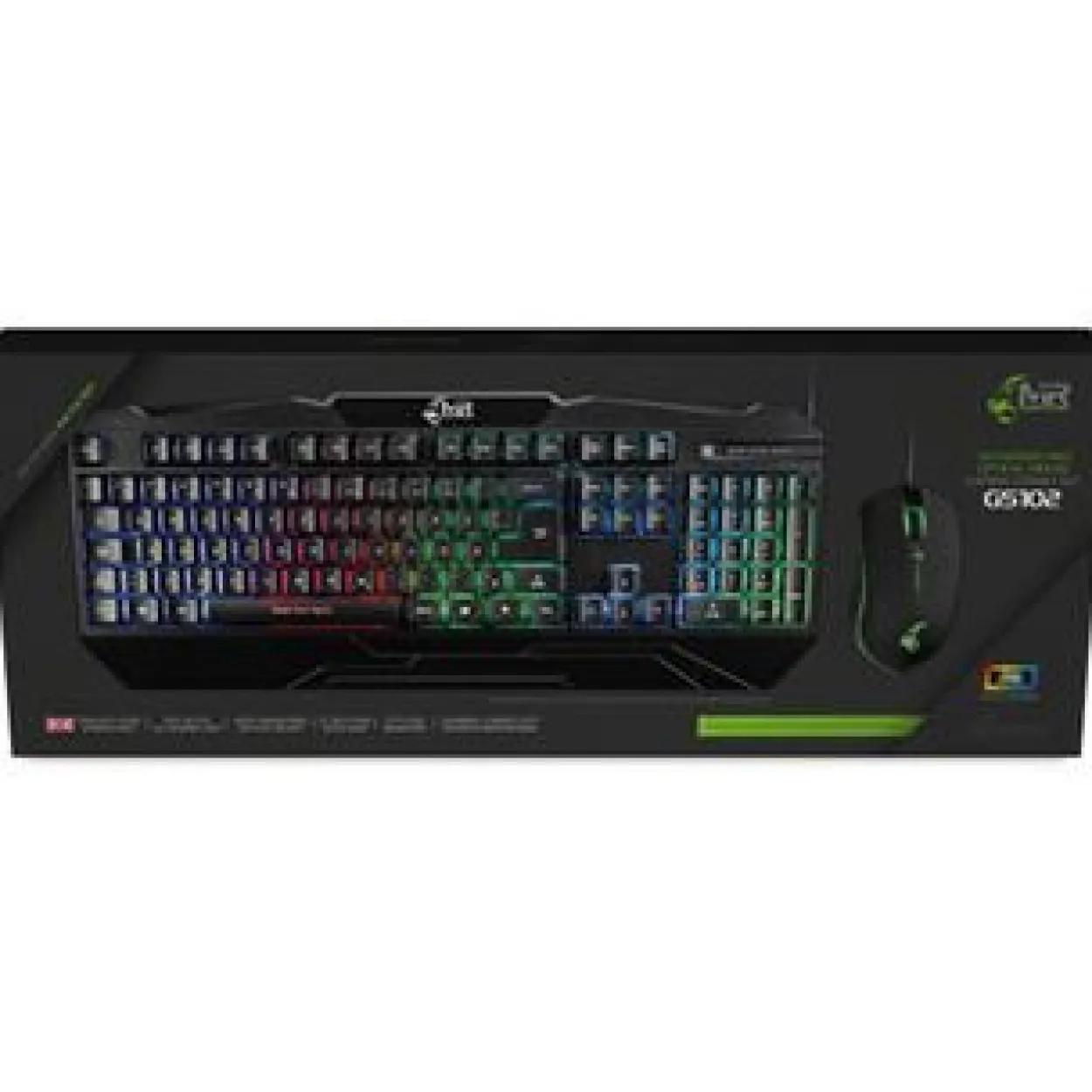 MediaRange Gaming-Set Tastatur 104 Tast + Maus 6-Tast (UK)