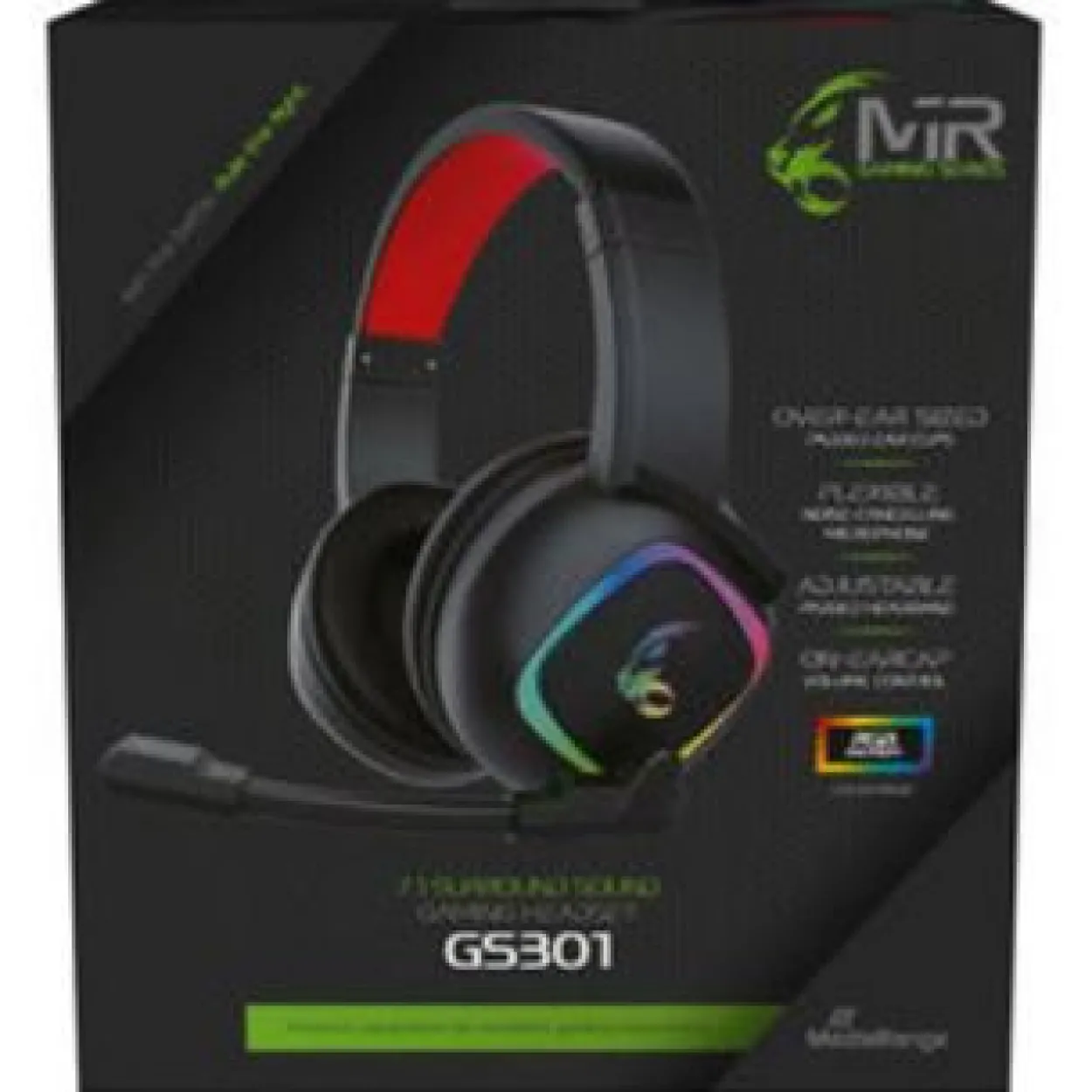 MediaRange kabelgeb.Gaming-Headset mit 7.1 Surround-Sound