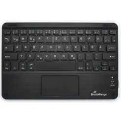 MediaRange Kompakt Tastatur USB und Bluetooth Deutsch schwarz (kabellos)