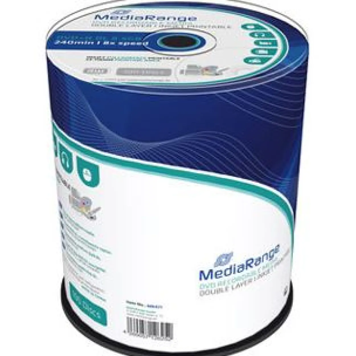 MediaRange MR471 DVD+R DL 8,5GB 8x IW(100) DVD DL Cake, Kapazität: 8,5GB