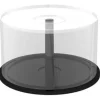 MediaRange Spindel f?r 50 Dics tranparent mit schwarzem Bo