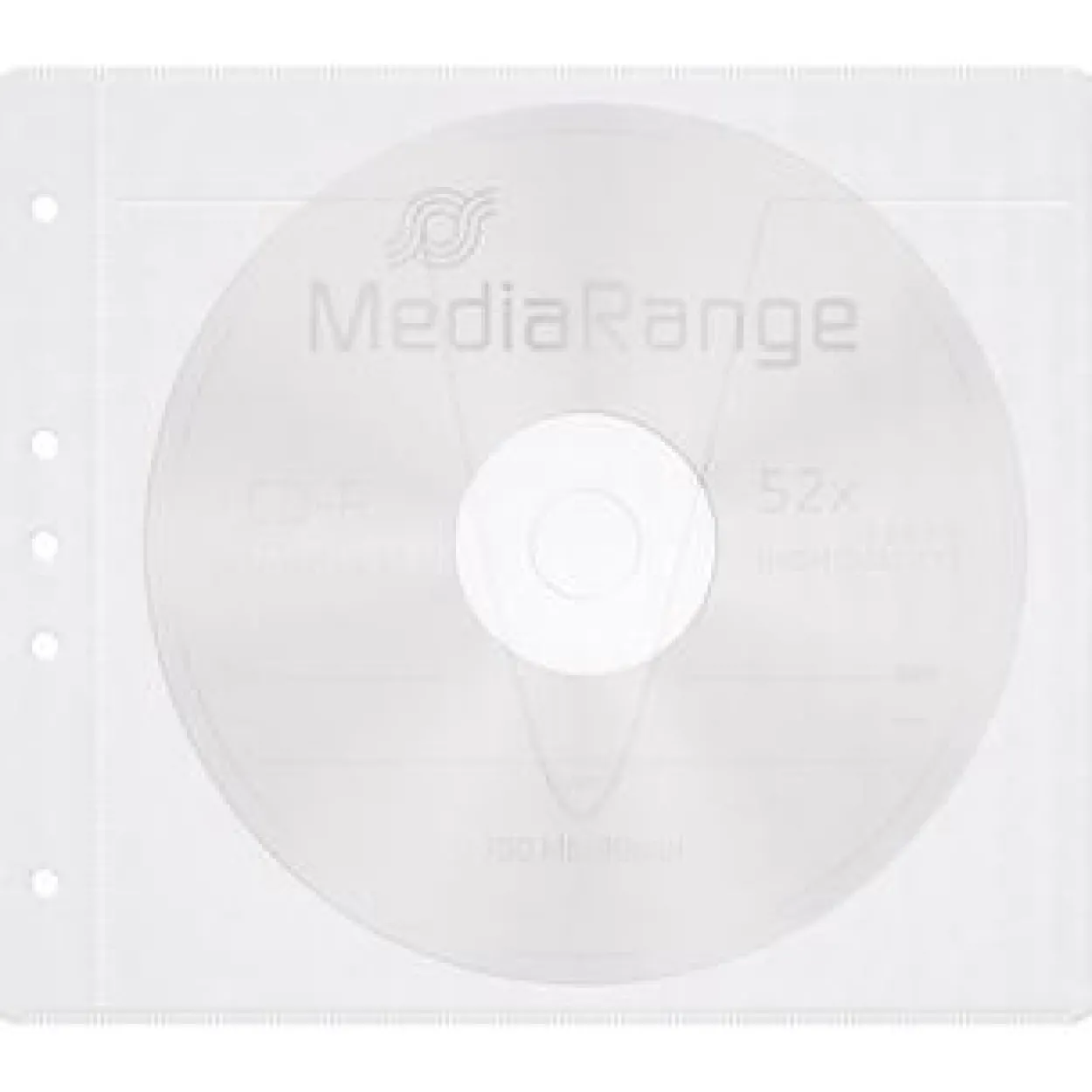 MediaRange Vliestaschen für 2 Disc weiß 50er Pack