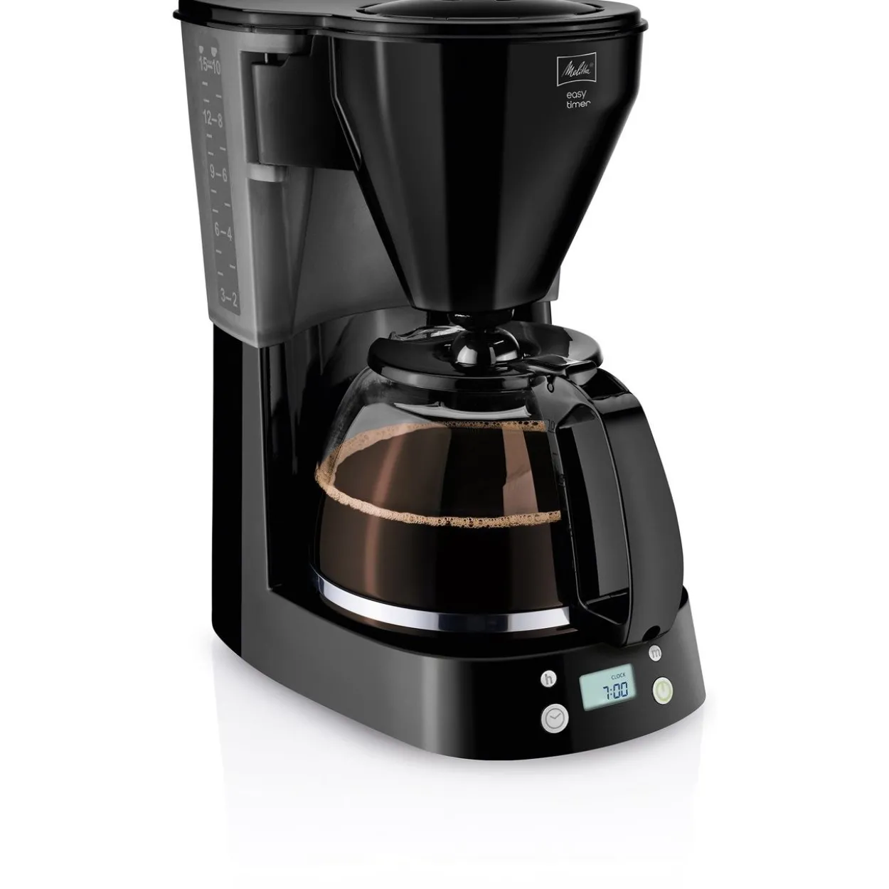 Melitta Easy Timer (schwarz, 1.050 Watt, 10 Tassen)