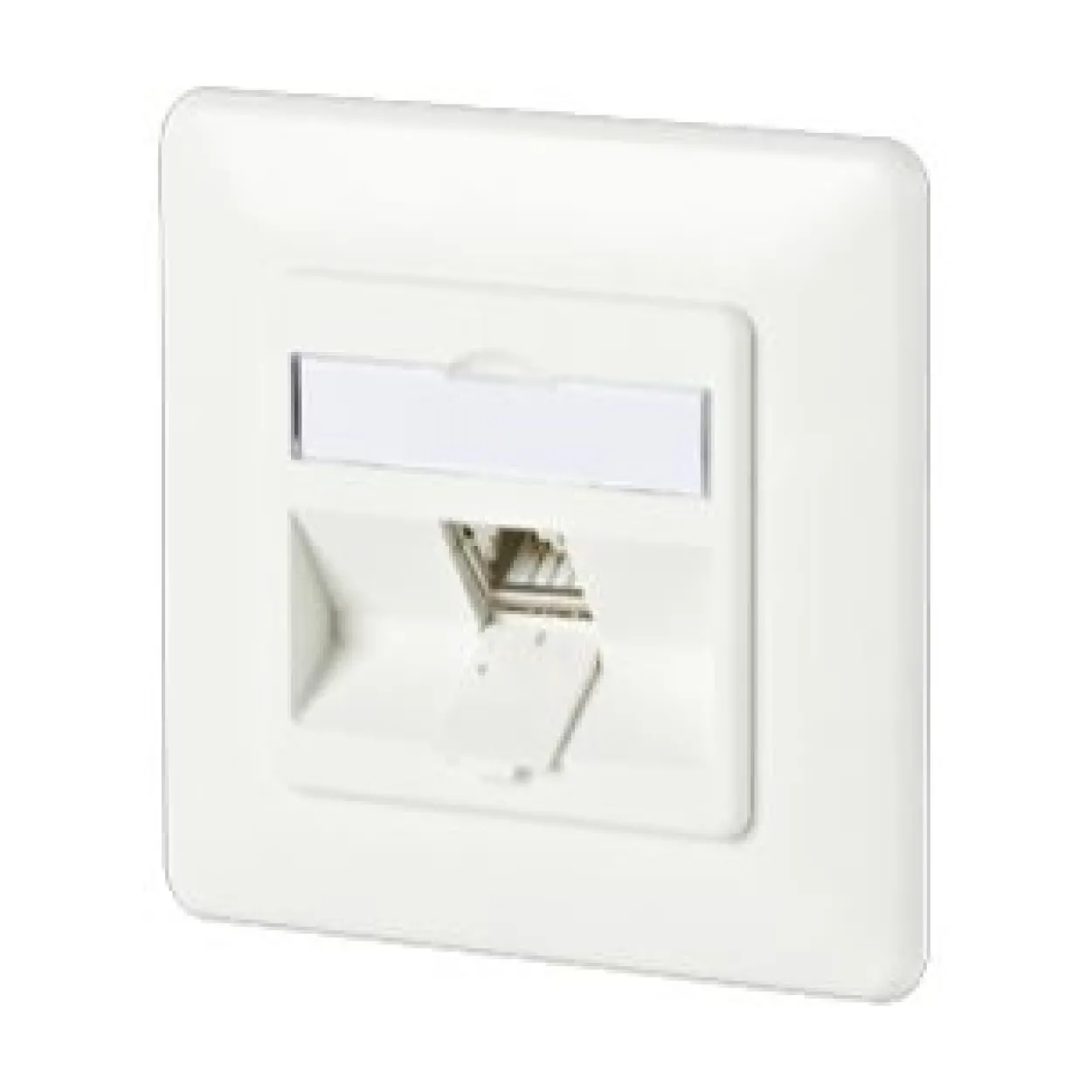 Metz Connect C6Amodul 1 Port 180° Modul UP, reinweiß