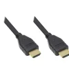 5.00m Good Connections HDMI2.0 Anschlusskabel 4K2K UHD 60Hz, vergoldete Stecker und Kupferkontakte, OFC, schwarz
