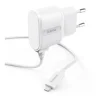1.00m hama Ladekabel mit Adapter weiß , 5 Watt