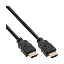 2.00m InLine Bulk-Pack HDMI Kabel, HDMI-High Speed mit Ethernet, Premium, 4K2K, Stecker / Stecker, schwarz / gold, 30er