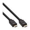 10.00m InLine HDMI Aktiv-Kabel, HDMI-High Speed mit Ethernet, 4K2K, Stecker / Stecker, schwarz / gold