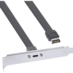 0.30m InLine Slotblende USB Typ-C zu USB 3.1 Frontpanel Key-A intern