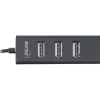 0.15m InLine USB 2.0 Hub, USB-C, 4 Port, schwarz, Kabel, schmale Bauform