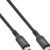 1.00m InLine USB4 Kabel, USB Typ-C Stecker/Stecker, schwarz