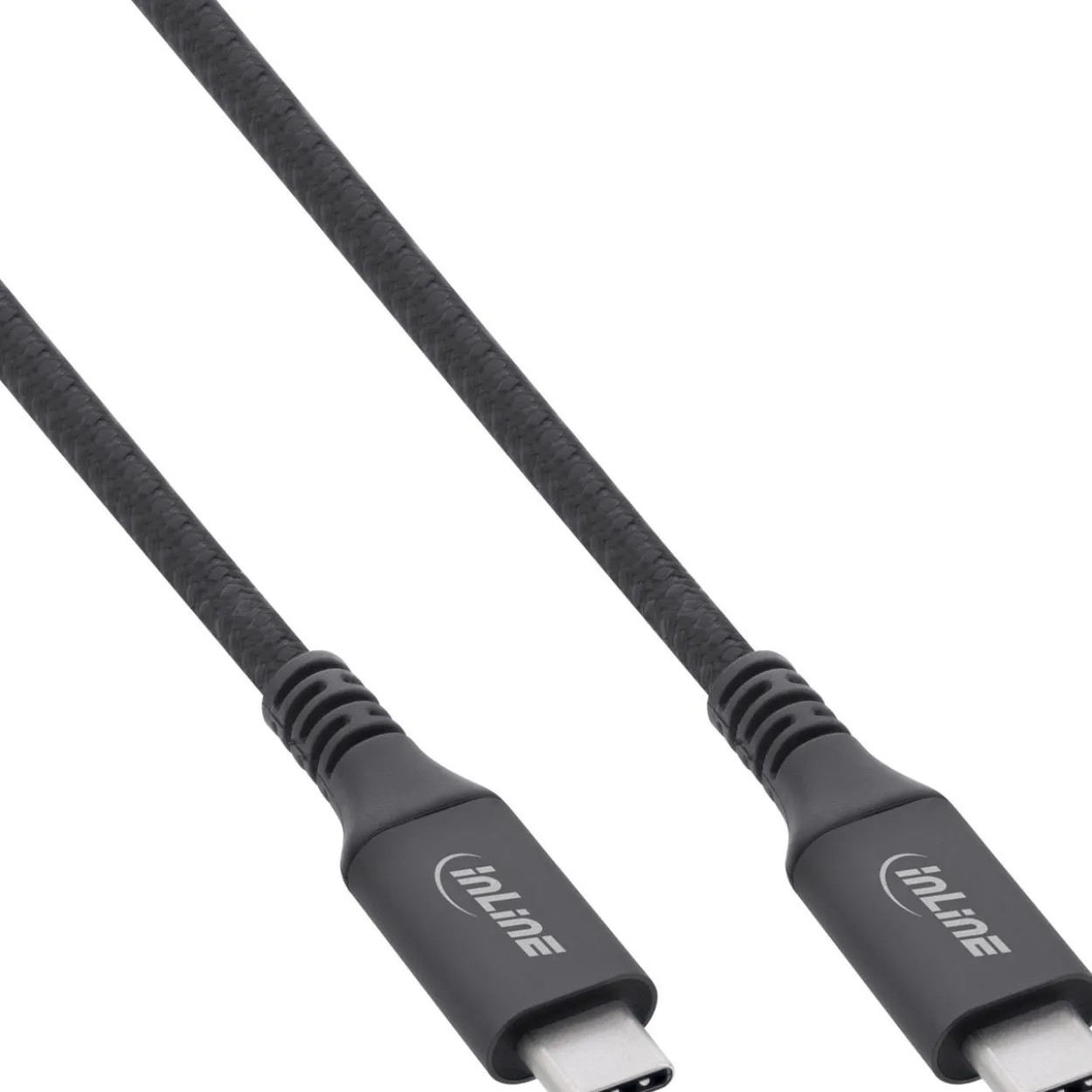 1.00m InLine USB4 Kabel, USB Typ-C Stecker/Stecker, schwarz