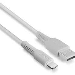 1.00m Lindy USB an Lightning Kabel weiß